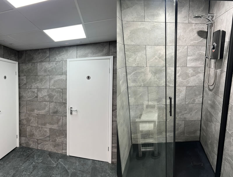Showers and Changing Rooms